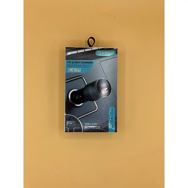 شارژر فندکی خودرو مدل G28 توان 38 وات با درگاه USB-C و USB (فست شارژ PD/QC3.0)
