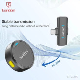 میکروفون بی سیم یقه ای Earldom مدل ET-MC15C تایپ C مناسب تولید محتوا