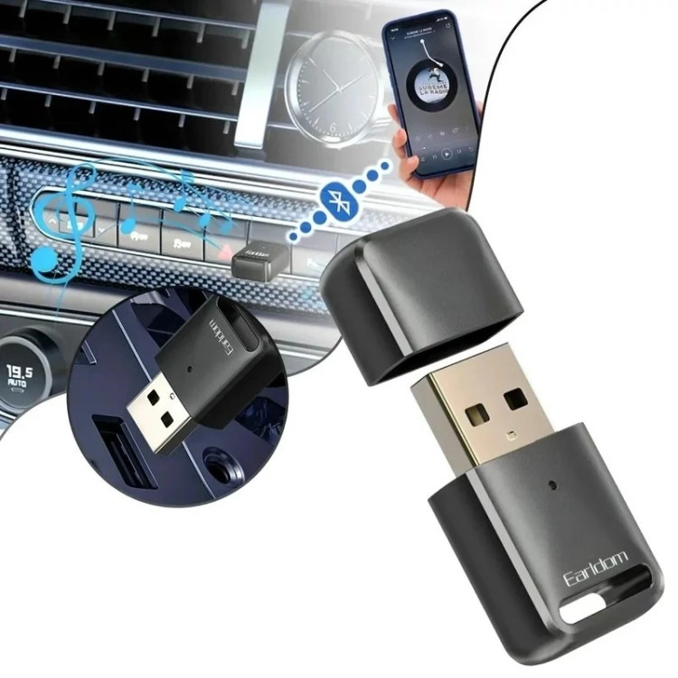 دانگل بلوتوث Earldom مدل ET-M91 - گیرنده بلوتوث USB خودرو و سیستم صوتی