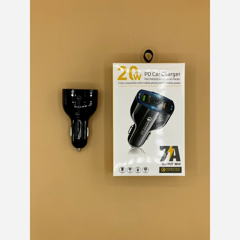 شارژر فندکی خودرو مناسب موبایل و تبلت مدل E18