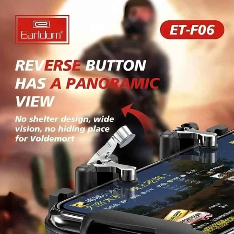 دسته بازی موبایل پاپجی مدل F06 برند Earldom همراه فن