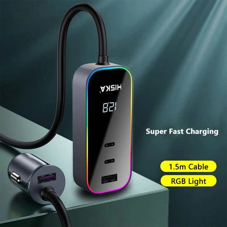 شارژر فندکی 120 وات هیسکا مدل HCC-328